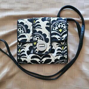 VERA BRADLEY Mini TURN LOCK Crossbody PURSE Bag HIPSTER Wallet